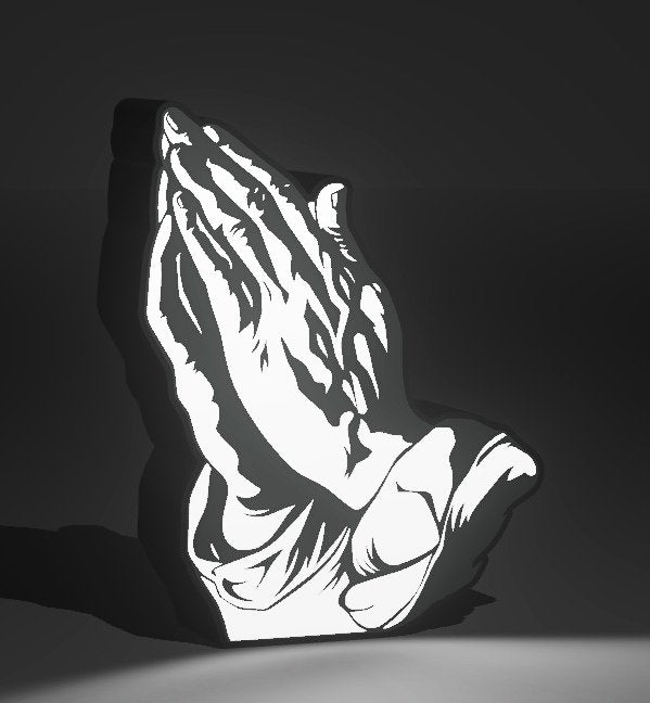 Praying Hands Light Box
